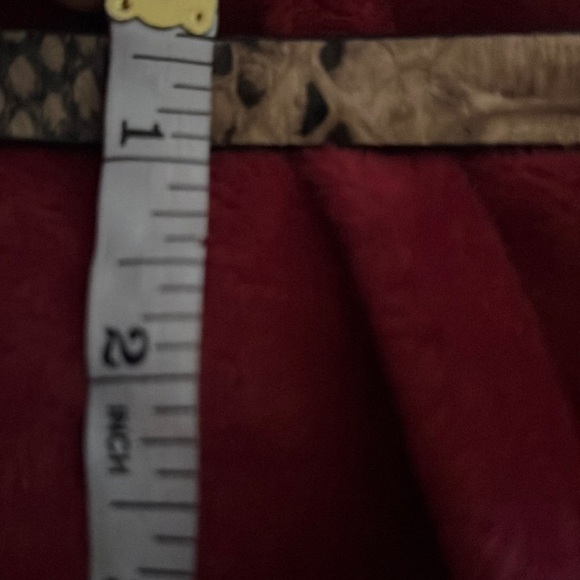 H&M Snakeskin faux leather slim belt - Picture 6 of 11